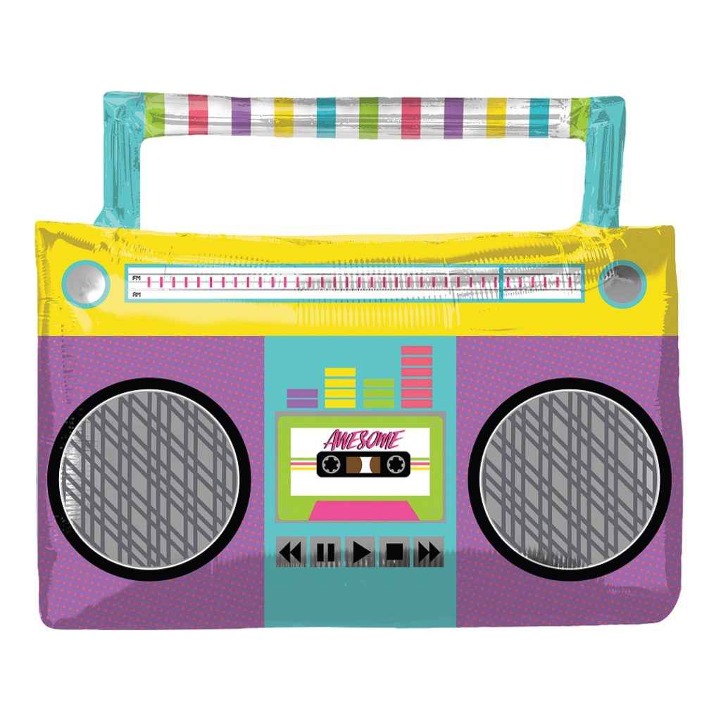 Retro Boombox Balloon 27in