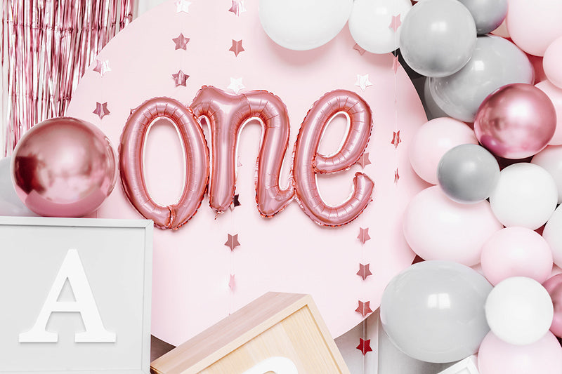 Rose Gold One Script Foil Balloon 26in