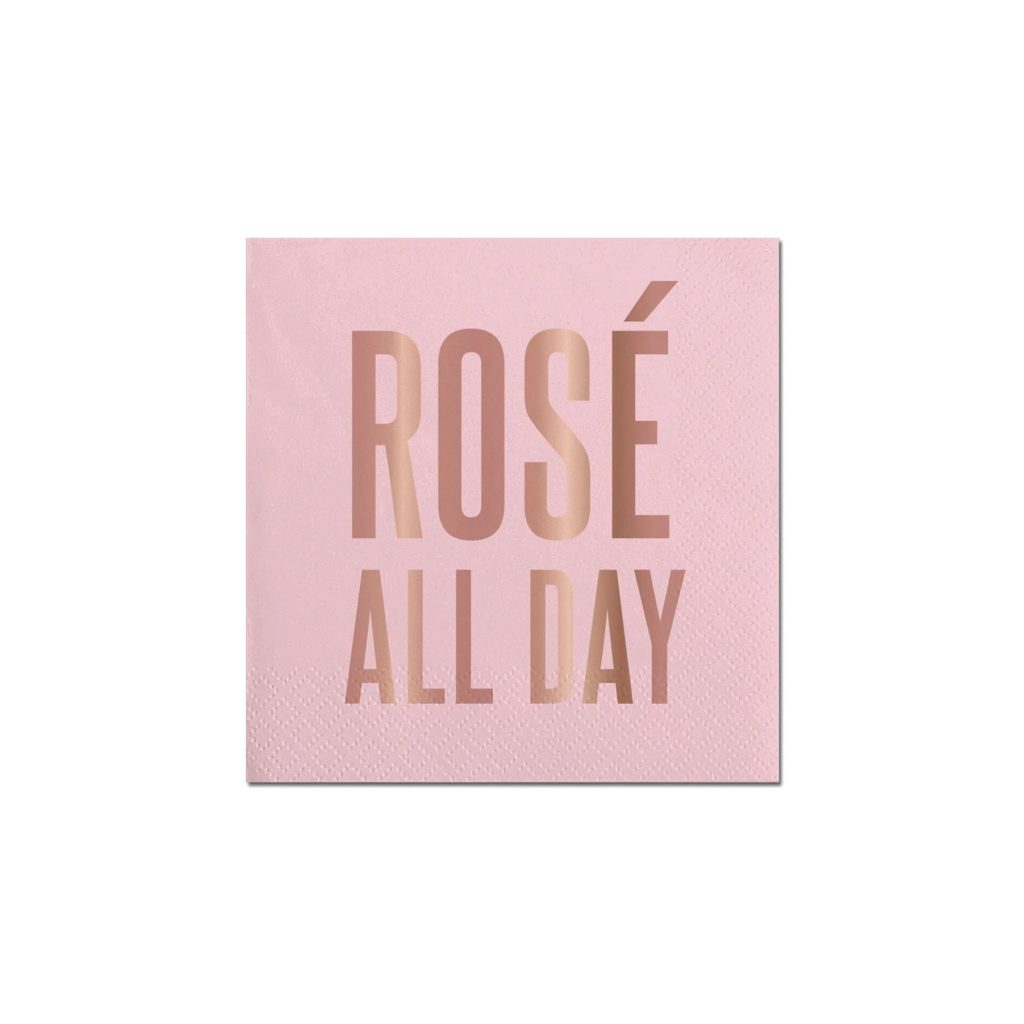 Rosé All Day Dessert Napkins 20ct