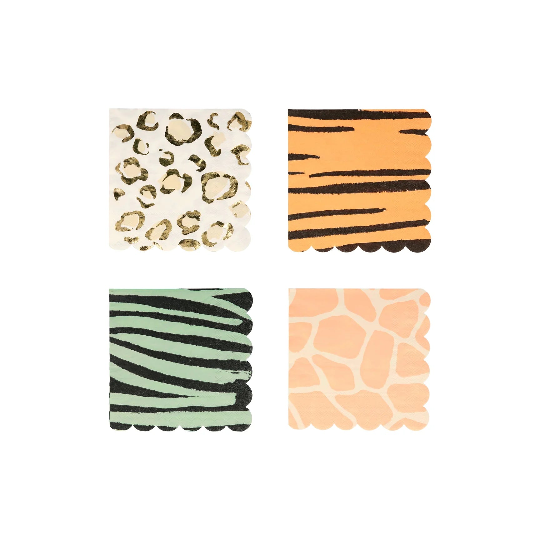 Safari Animal Print Dessert Napkins 16ct