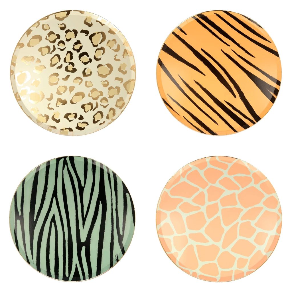 Safari Animal Print Dinner Plates 8ct