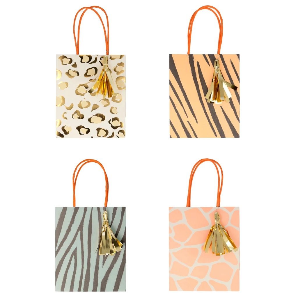 Safari Animal Print Favor Bags 8ct