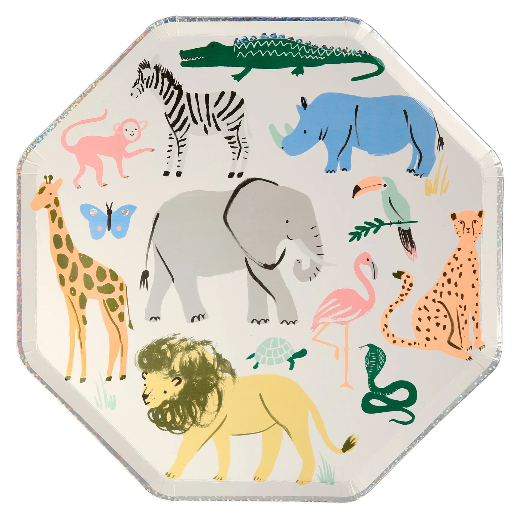 Safari Animals Dinner Plates 8ct