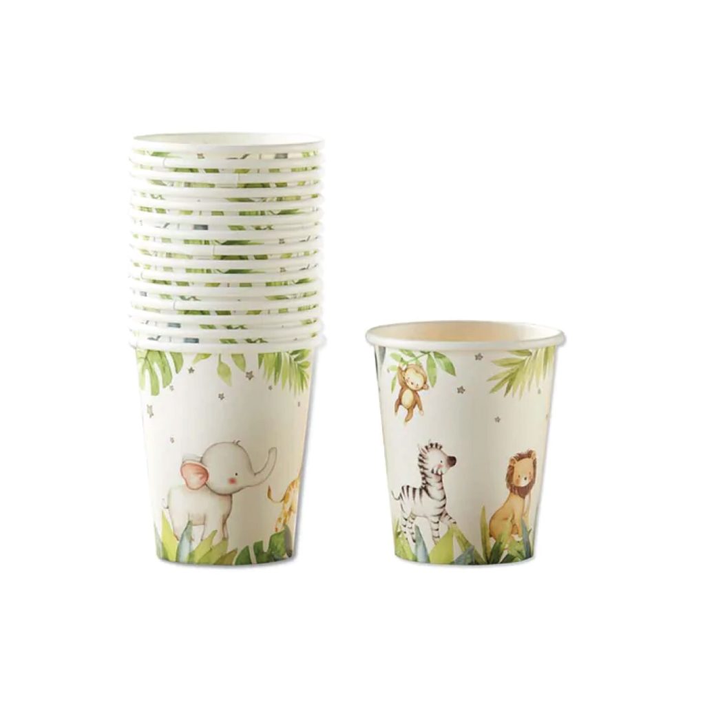 Safari Baby Shower Paper Cups 16ct