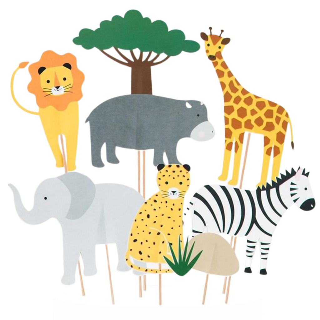 Safari Cake Toppers 6ct