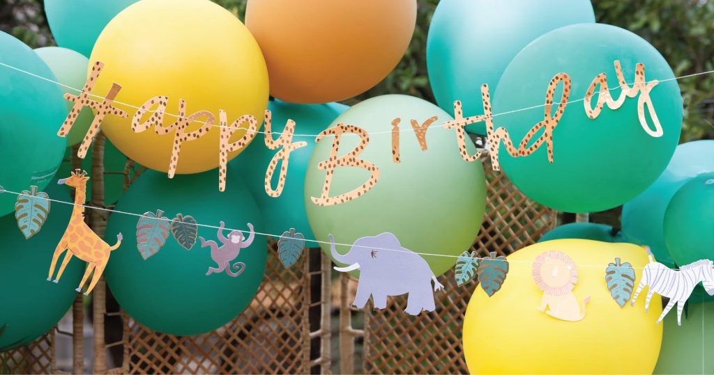 Safari Happy Birthday Banner Set