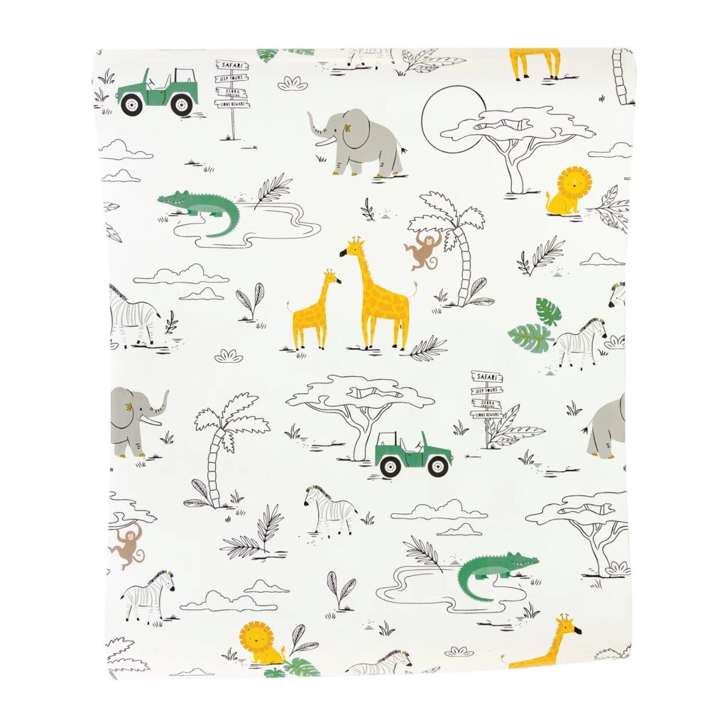 Safari Jeep Tour Paper Table Runner 10ft