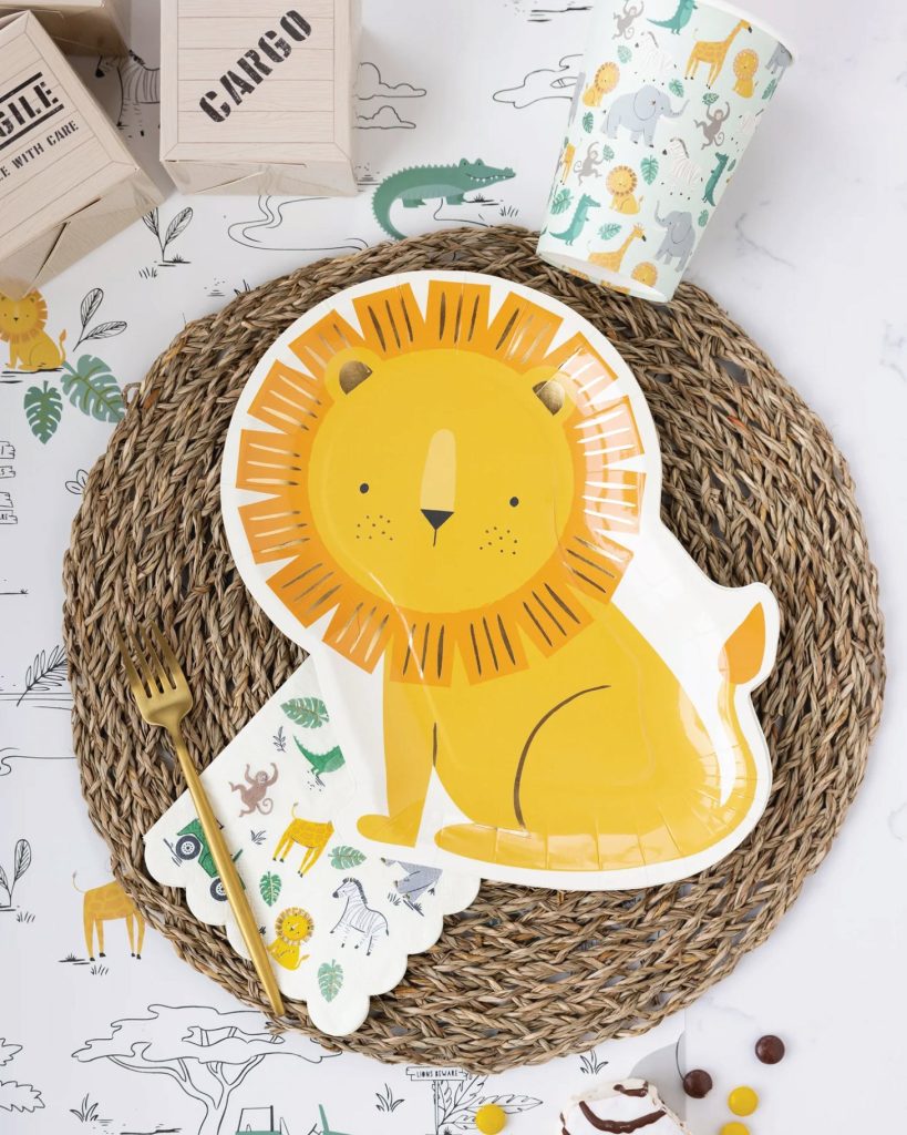 Safari Lion Lunch Plates 8ct