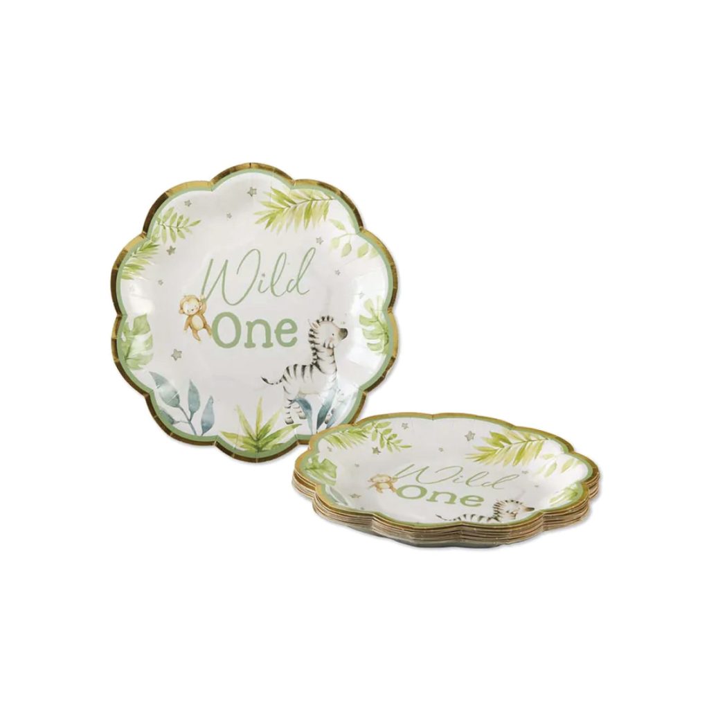 Safari Wild One Dessert Plates 16ct