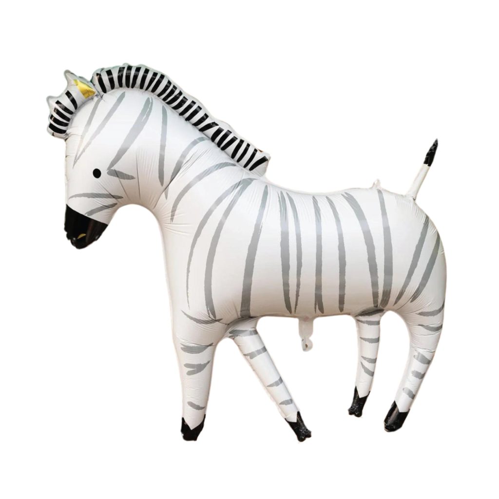 Safari Zebra Mylar Balloon 24in