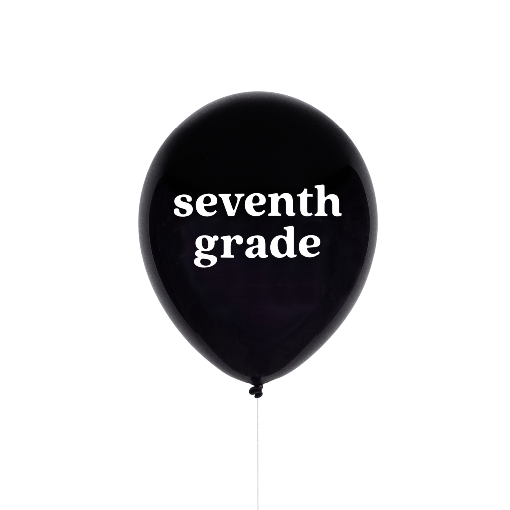 Seventh Grade School Balloon 11in