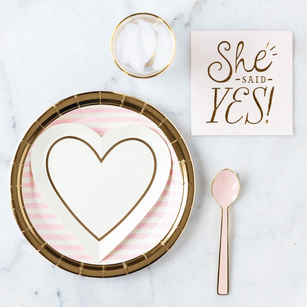 She Said Yes Dessert Napkins 18ct