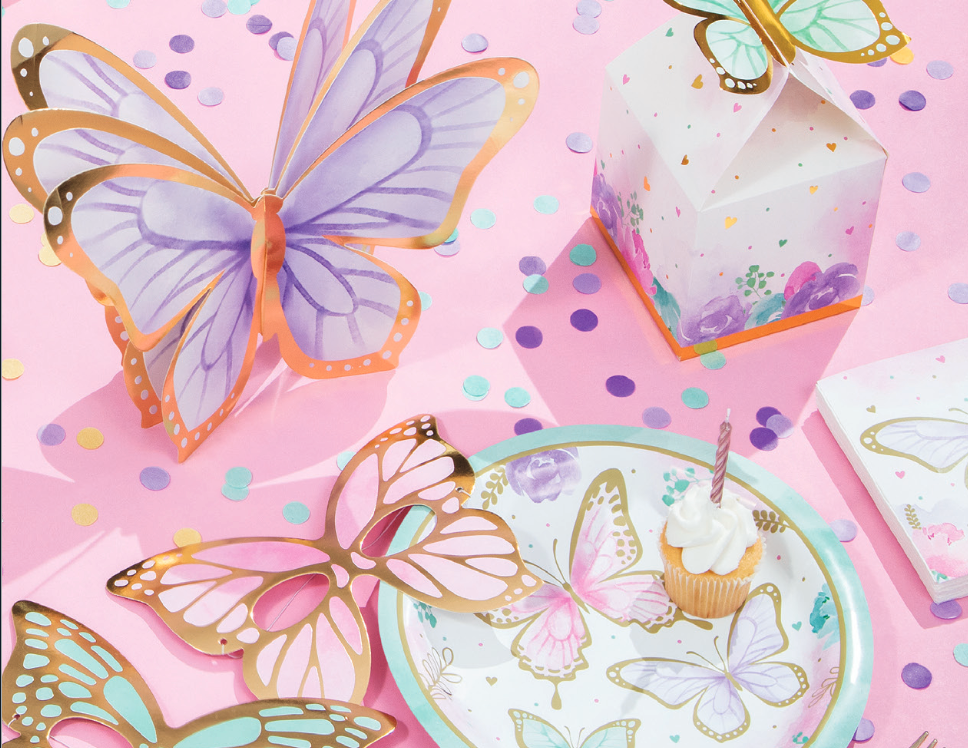 Butterfly Lunch Plates 8ct