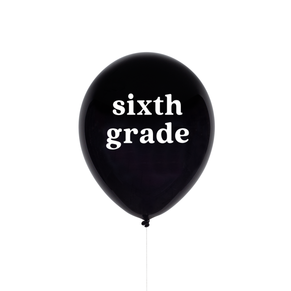 Sixth Grade School Balloon 11in