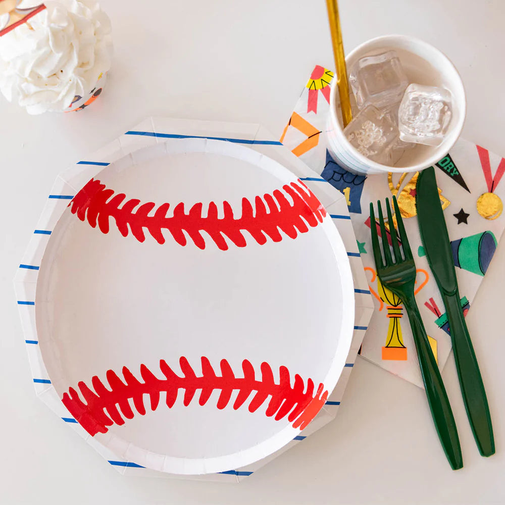 Baseball Dessert Plates 8ct