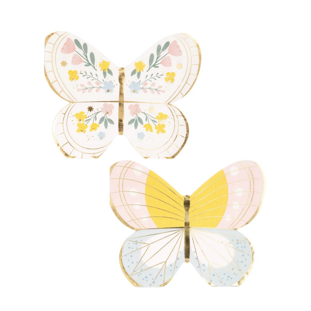 Springtime Butterfly Dessert Napkins 18ct