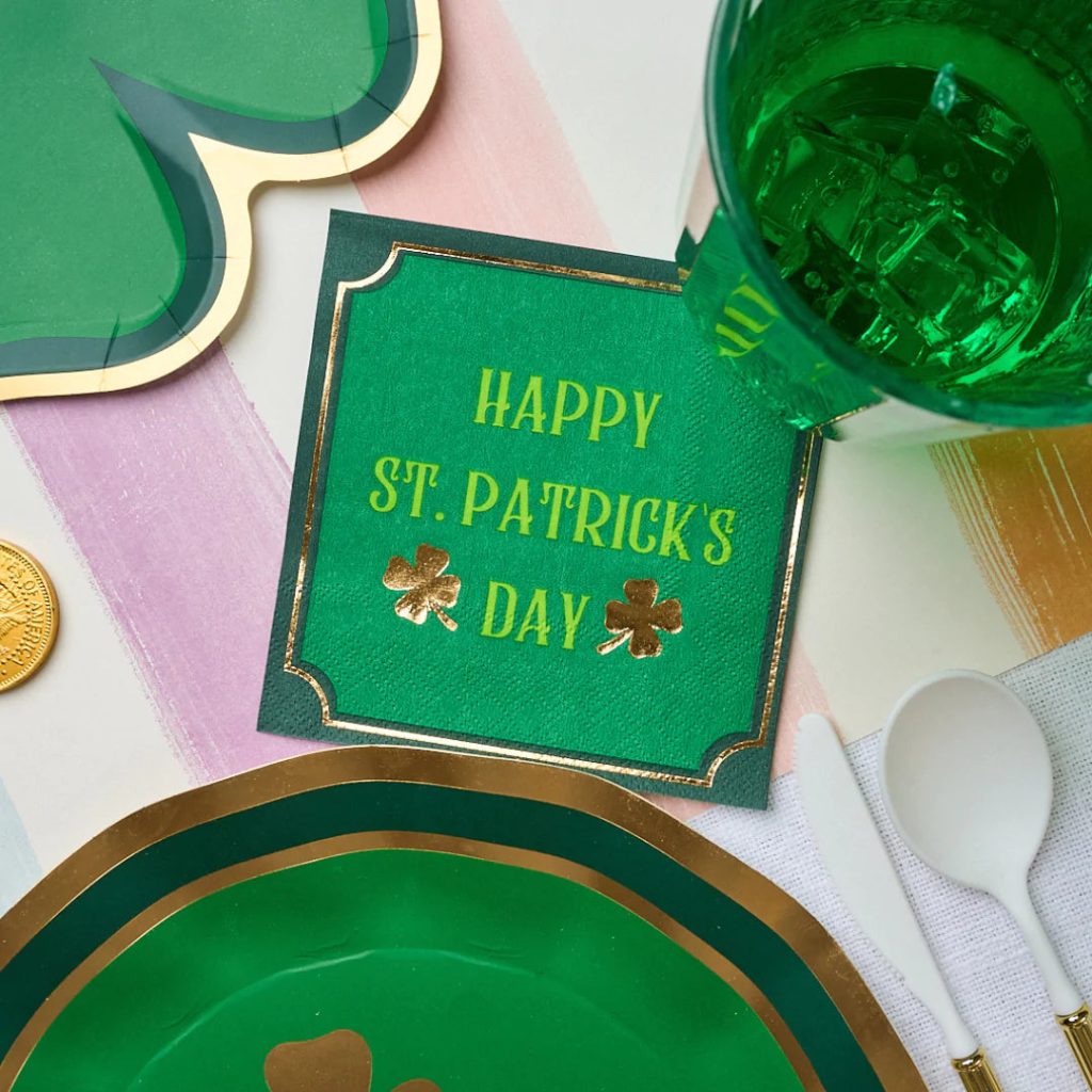 Happy St. Patrick’s Day Dessert Napkins 16ct