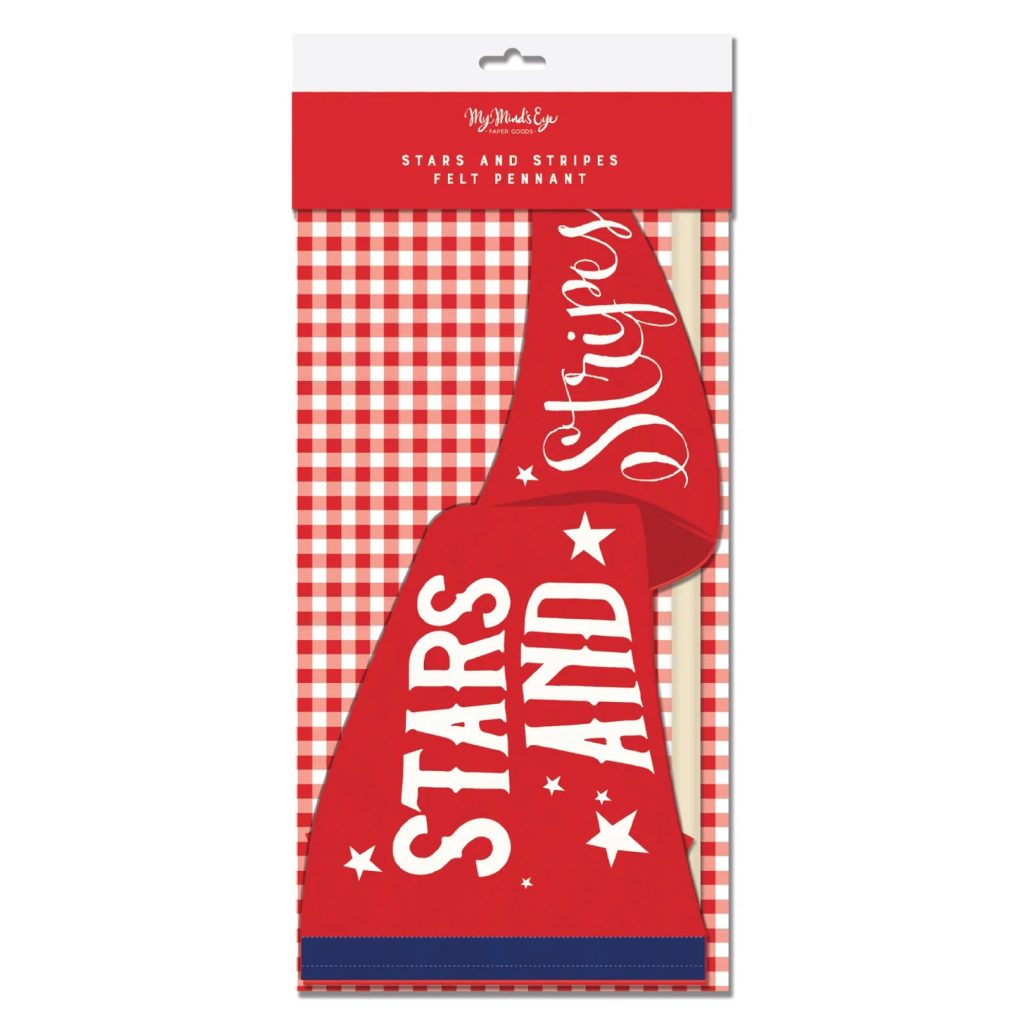 Stars & Stripes Felt Pennant Flag