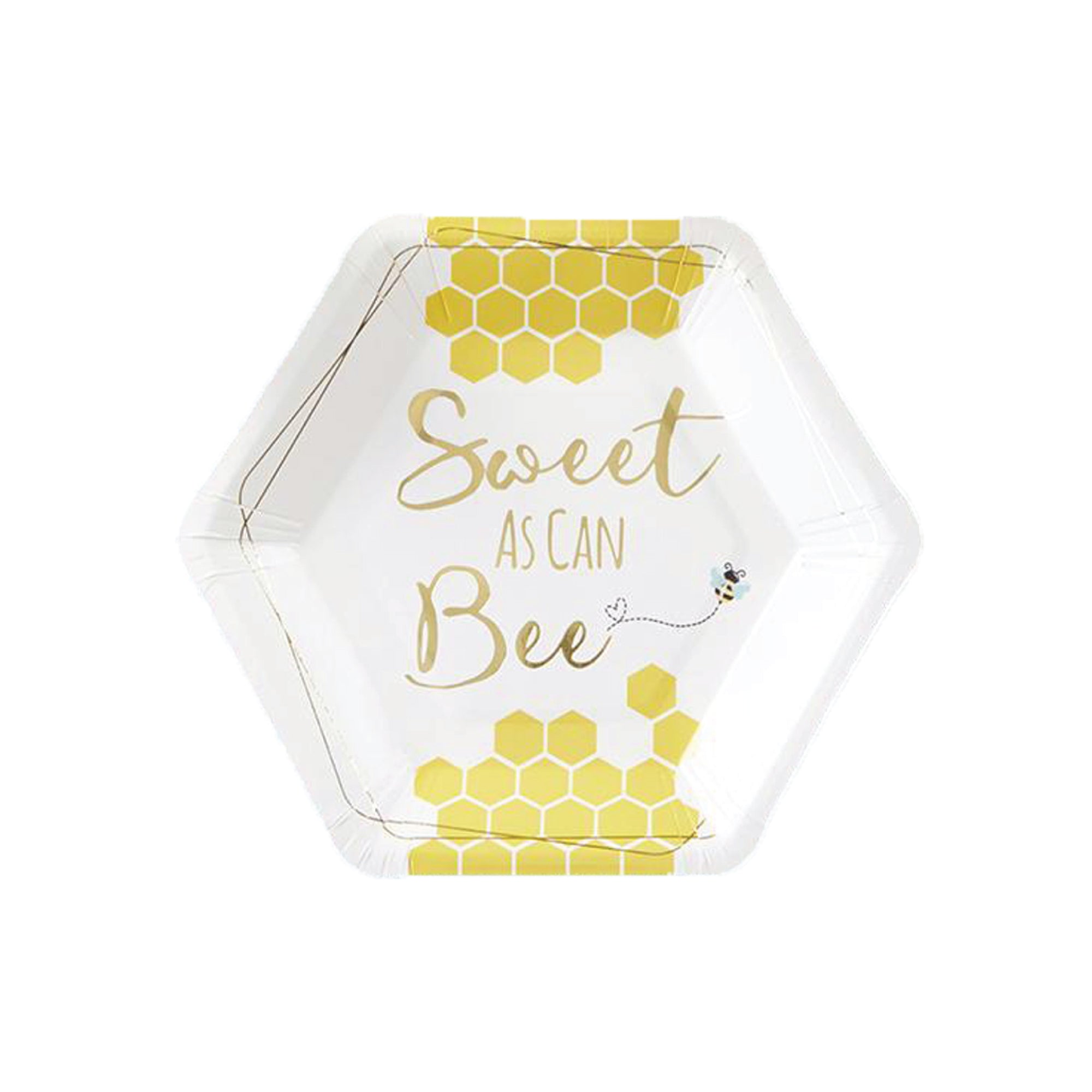 Sweet As Can Bee Dessert Plates 16ct