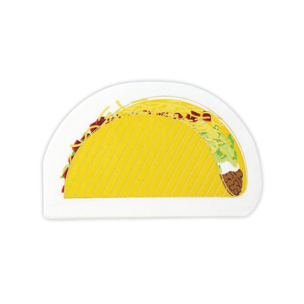 Taco Shaped Dessert Napkins 16ct