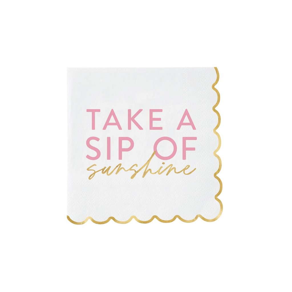 Take A Sip Of Sunshine Dessert Napkins 20ct