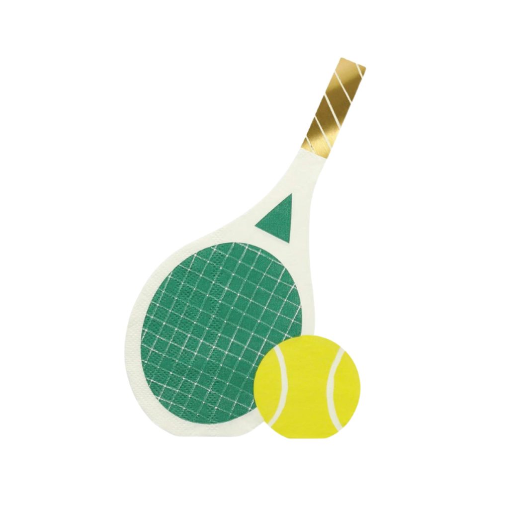 Tennis Racket Dessert Napkins 16ct