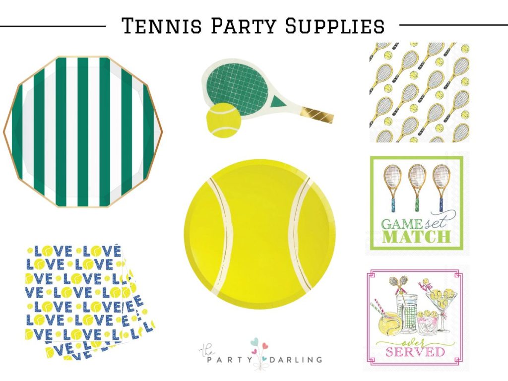 Game Set Match Tennis Dessert Napkins 20ct