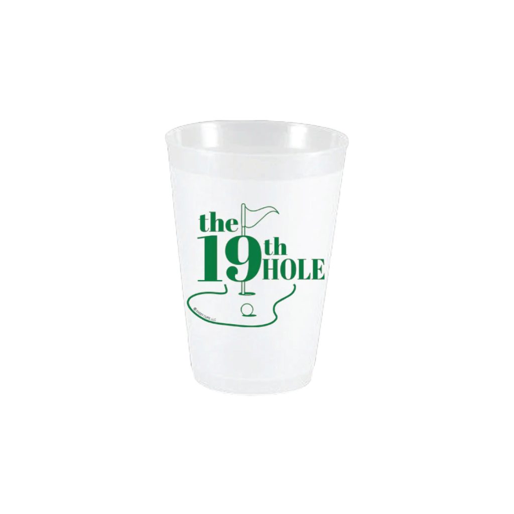 The 19th Hole Frosted Plastic Cups 10ct