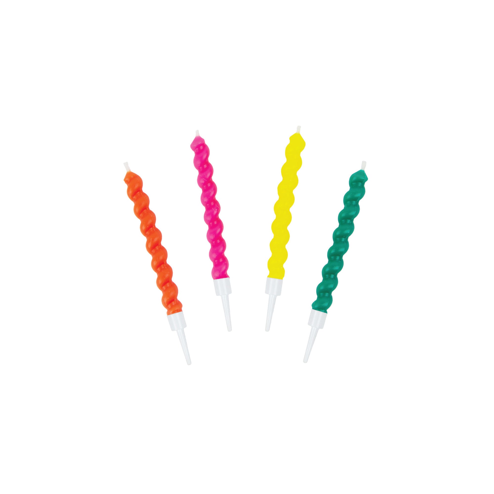 Twirl Multicolored Birthday Candles 8ct