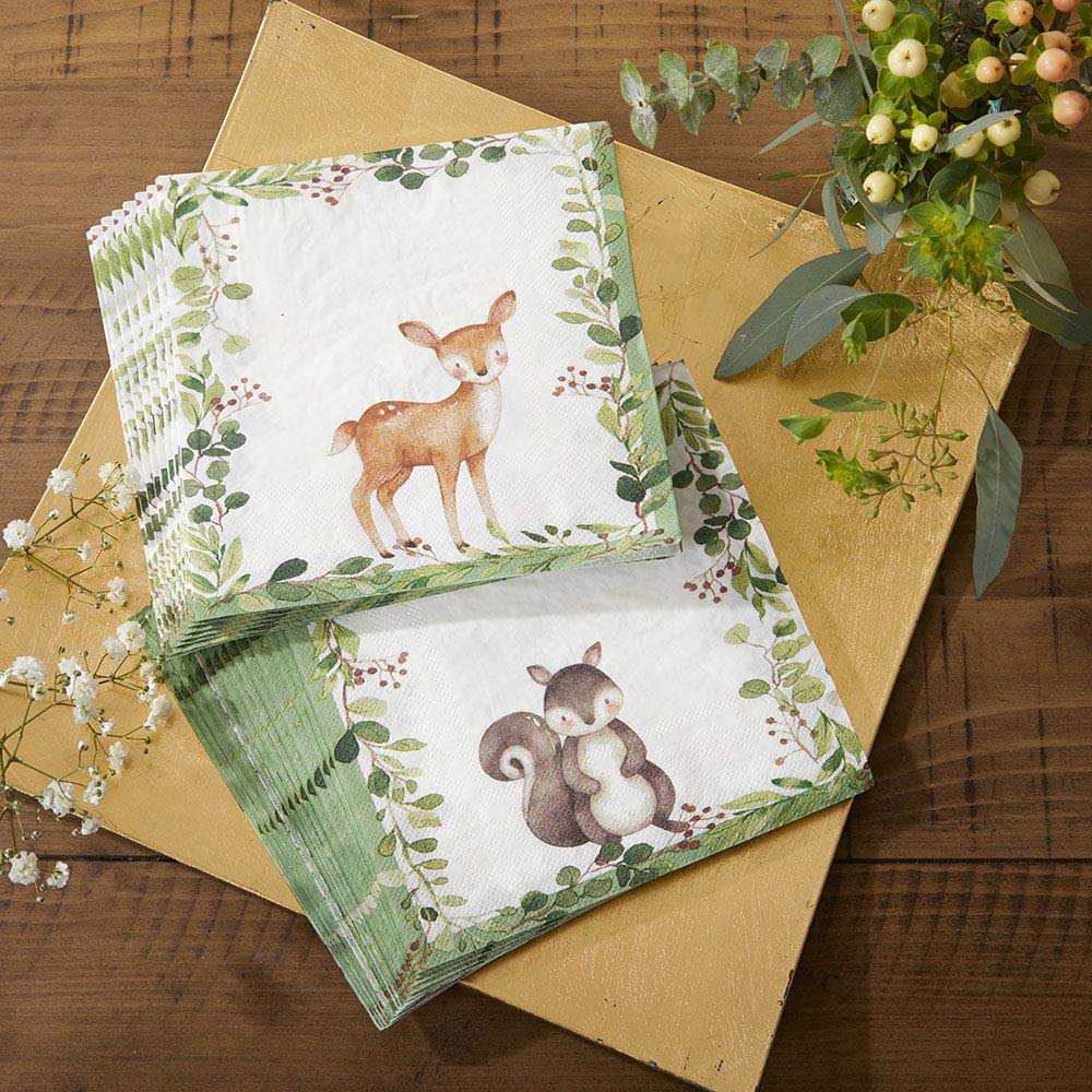 Woodland Baby Shower Lunch Napkins 30ct