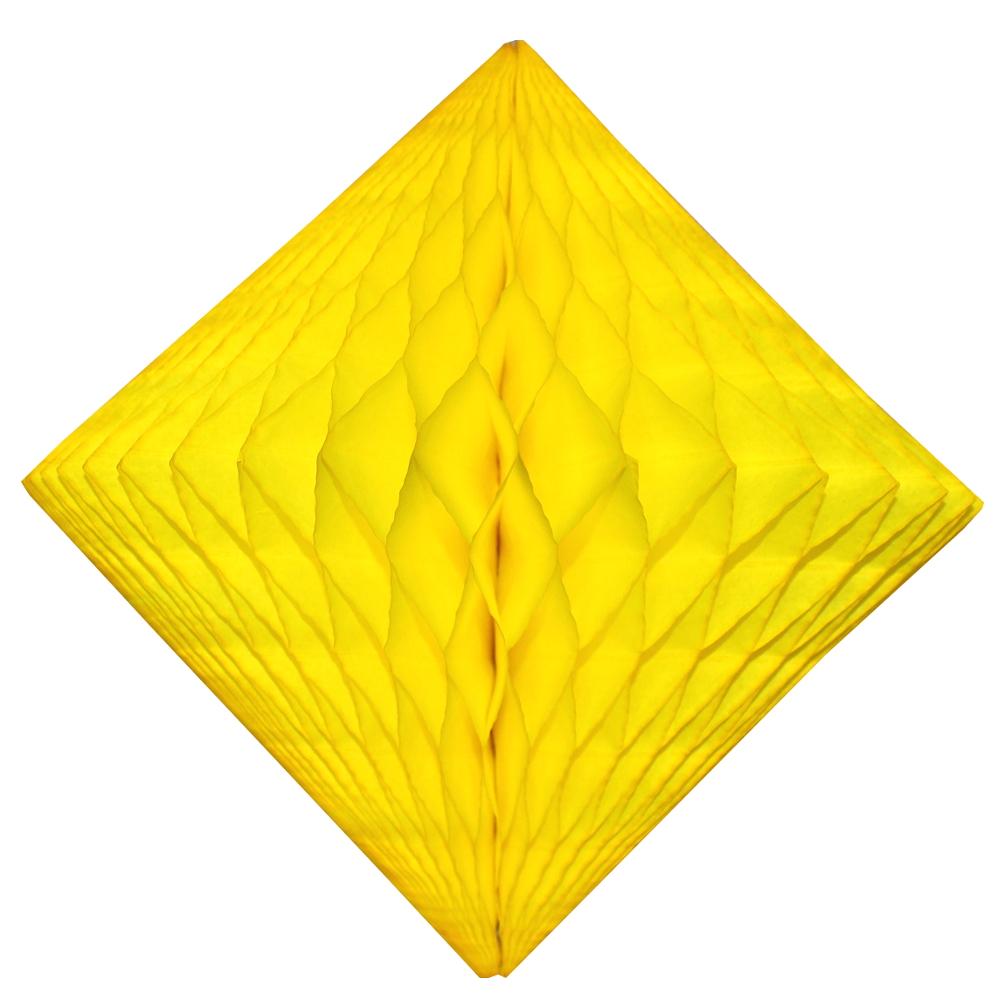 Yellow Honeycomb Diamond 12″