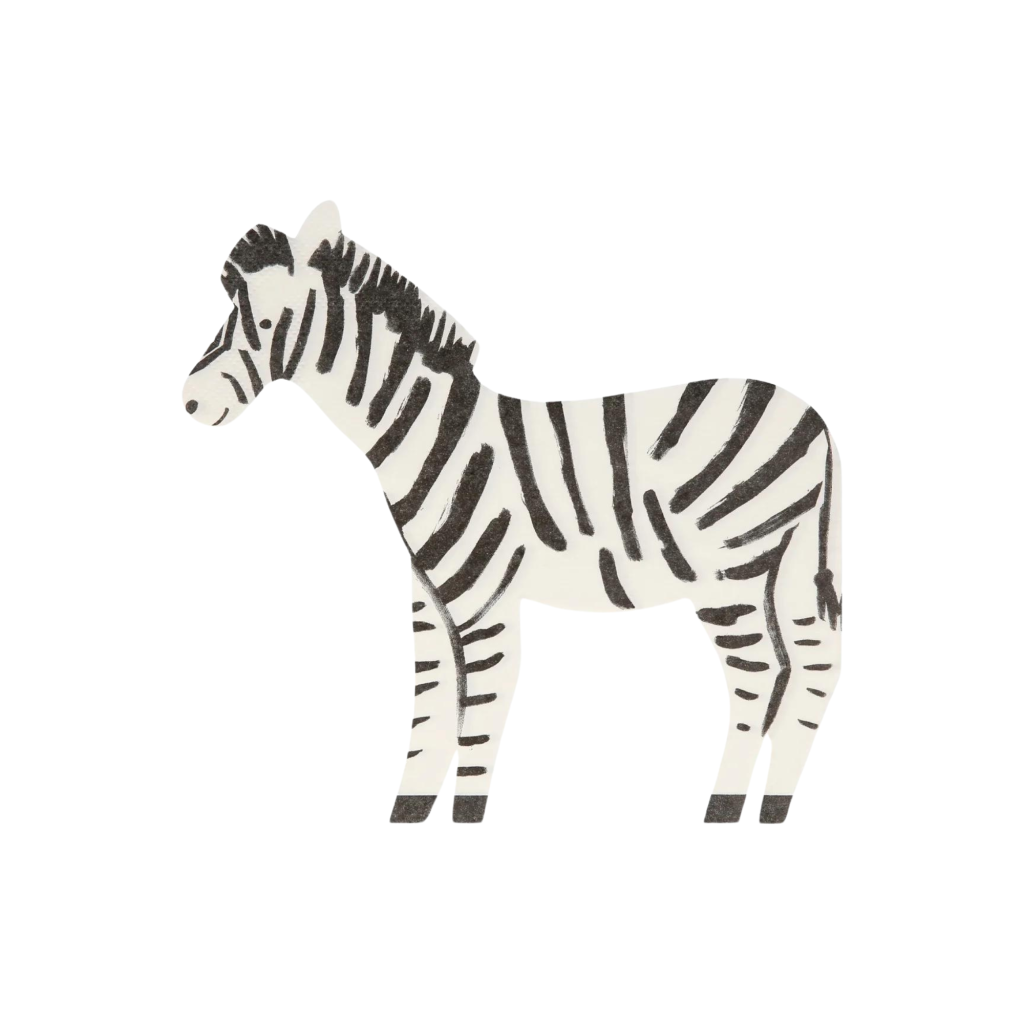 Zebra Dessert Napkins 20ct