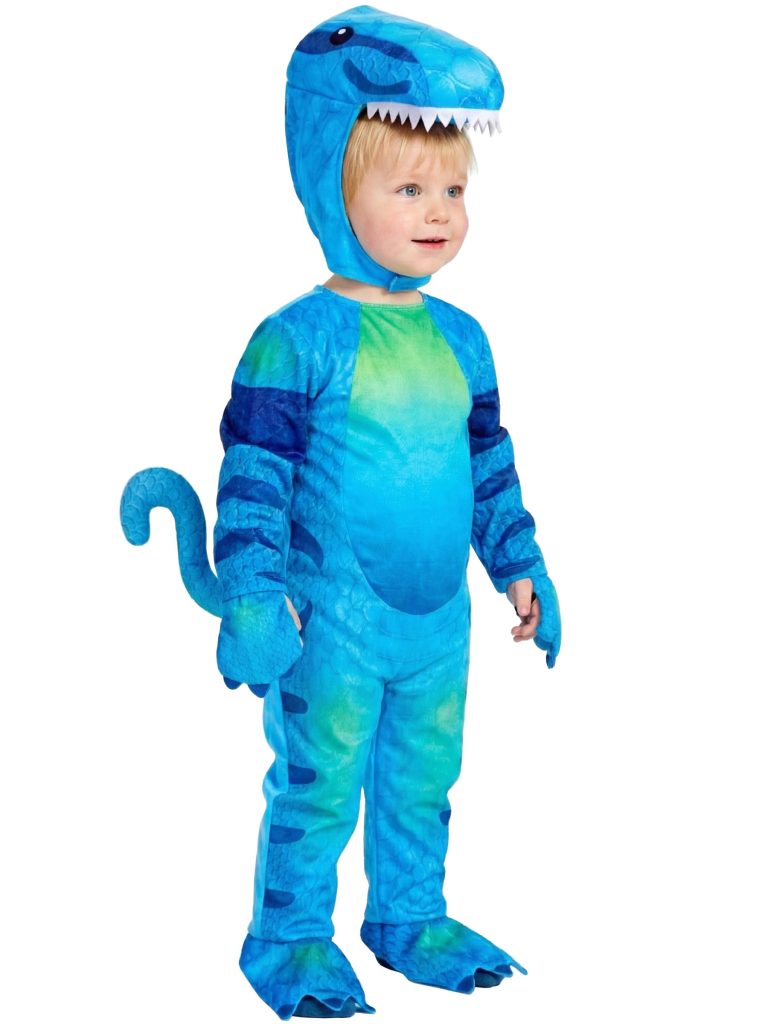 Toddler Blue Dinosaur Costume – Cute T-Rex Jumpsuit
