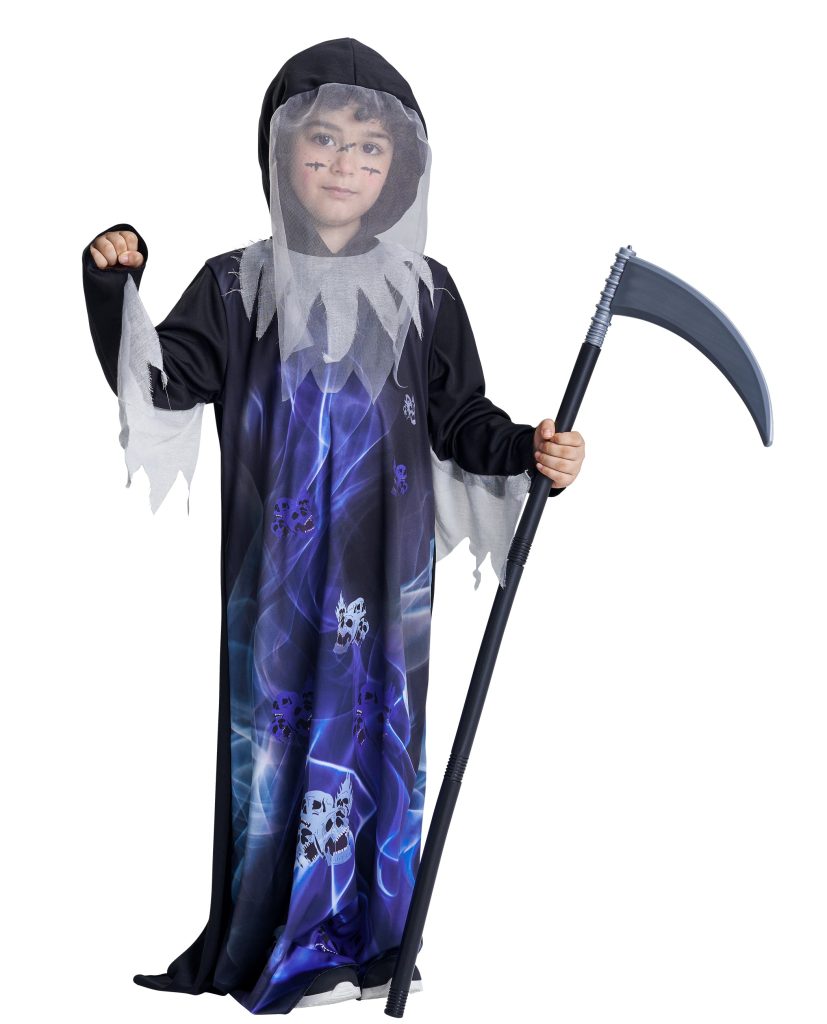 Kids Halloween Grim Reaper Costume Kit