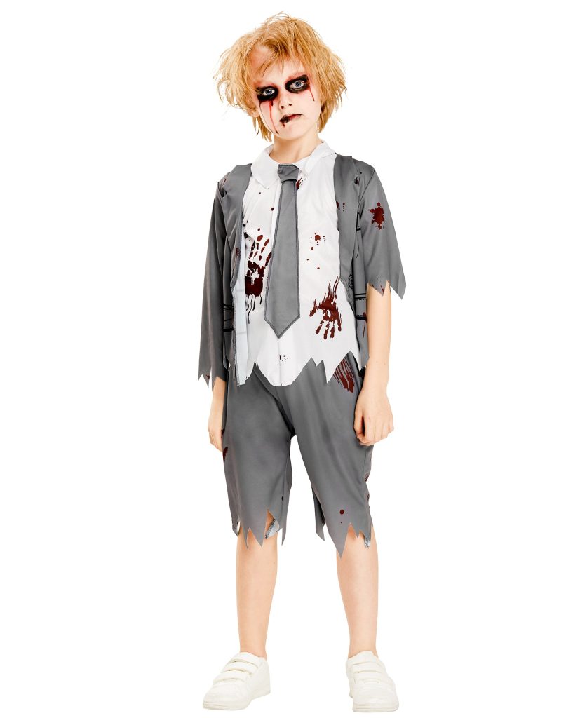 Zombie School Costume For Boys Halloween Horror Student