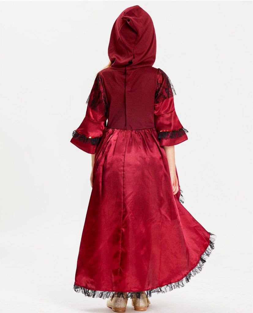 Girls Vampire Costume,  Fancy Dress Up Gown For Halloween