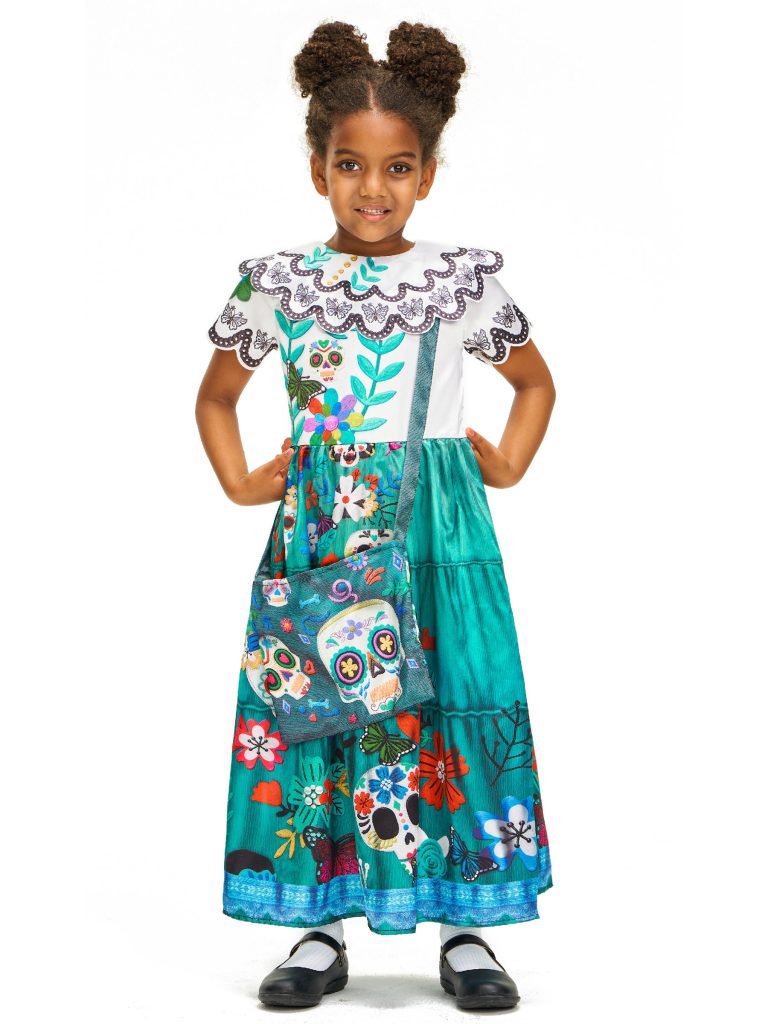 Girls Encanto Mirabel Dress Bag Set Halloween Costume