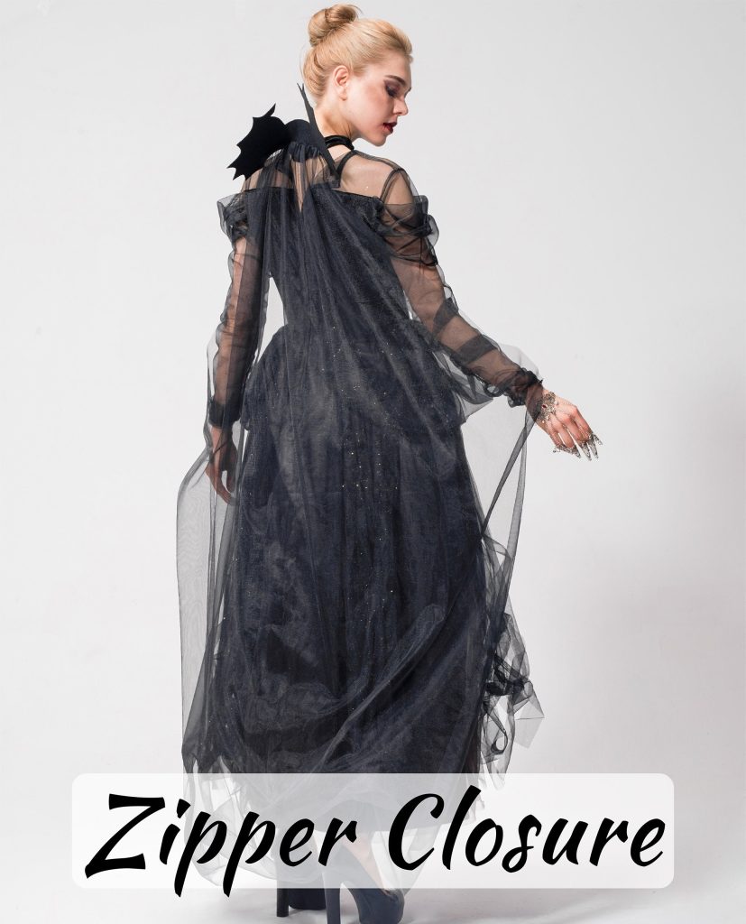 Halloween Costume Witch Mommy And Daughter Matching, Black Gothic Dress