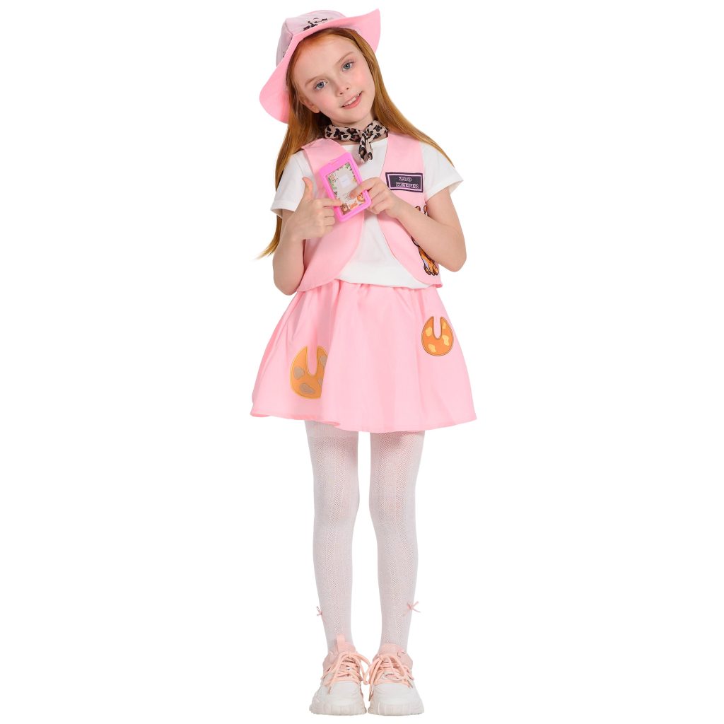 Girls’ Pink Zoo Keeper Costume Set