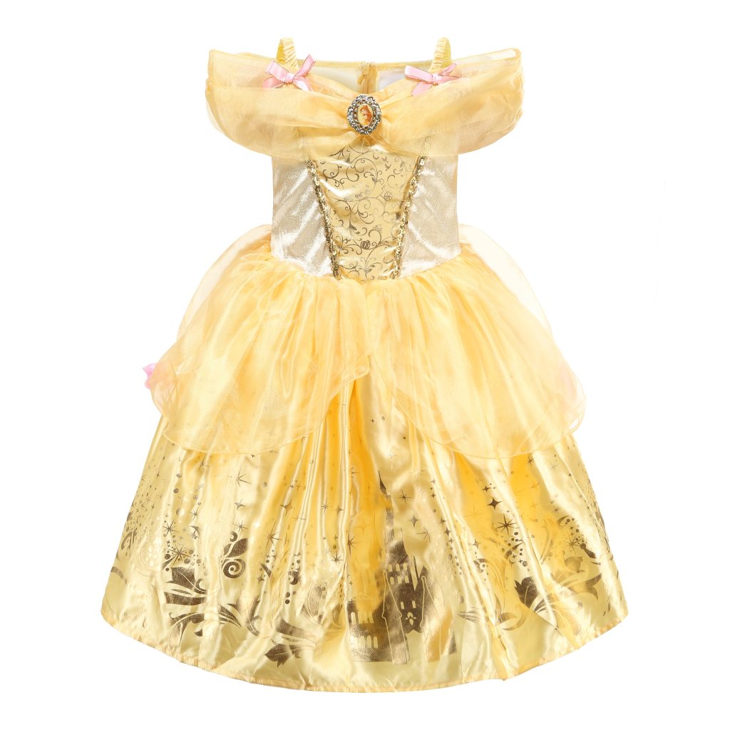 IKALI Girls Deluxe Dress Princess Belle Costume