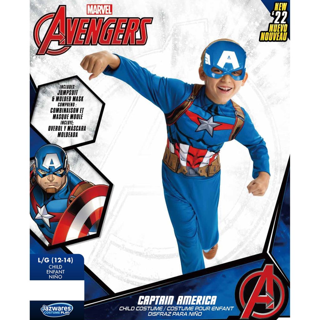 Boys Classic Captain America Costume – Avengers