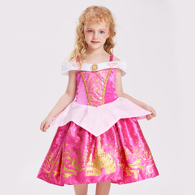 Girls Princess Dress Aurora Costume