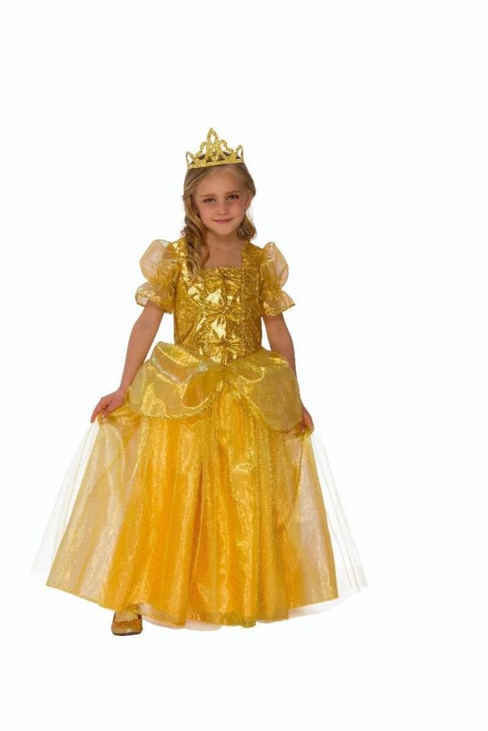 Girls Golden Princess Costume