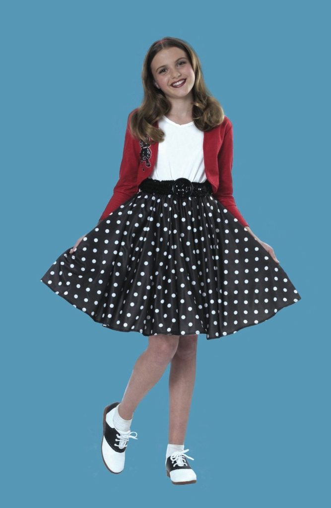 Girls Polka Dot Rocker Costume