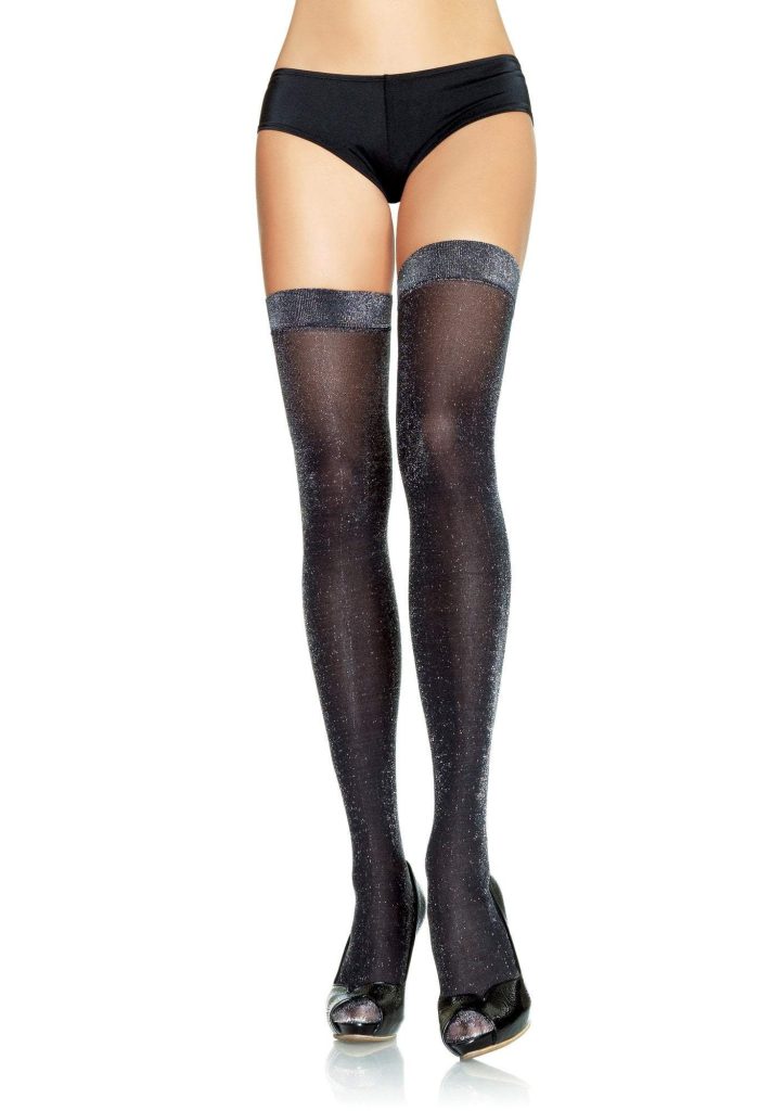 Lurex Shimmer Thigh Highs