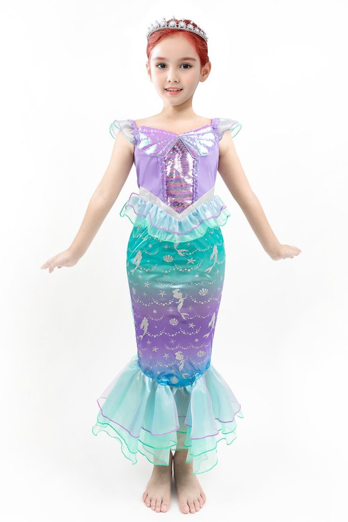 Girls Princess Dresses Mermaid Costume
