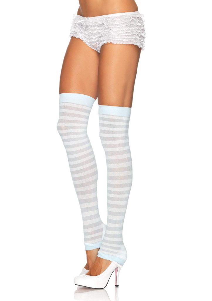 Opaque Stripe Leg Warmers